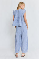 LulaLife Sylvie Balloon Pant Stripe