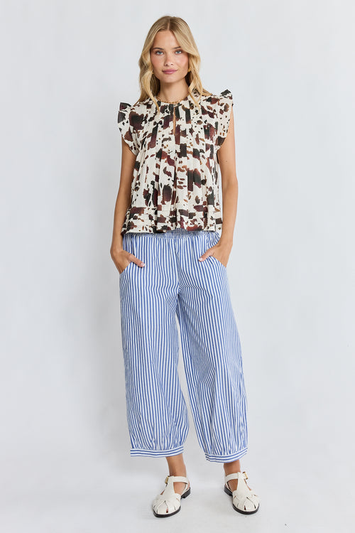 LulaLife Sylvie Balloon Pant Stripe