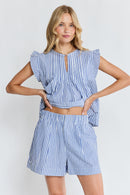 LulaLife Sylvie Short Stripe