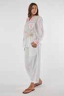 LulaLife Trixie Beach Shirt White