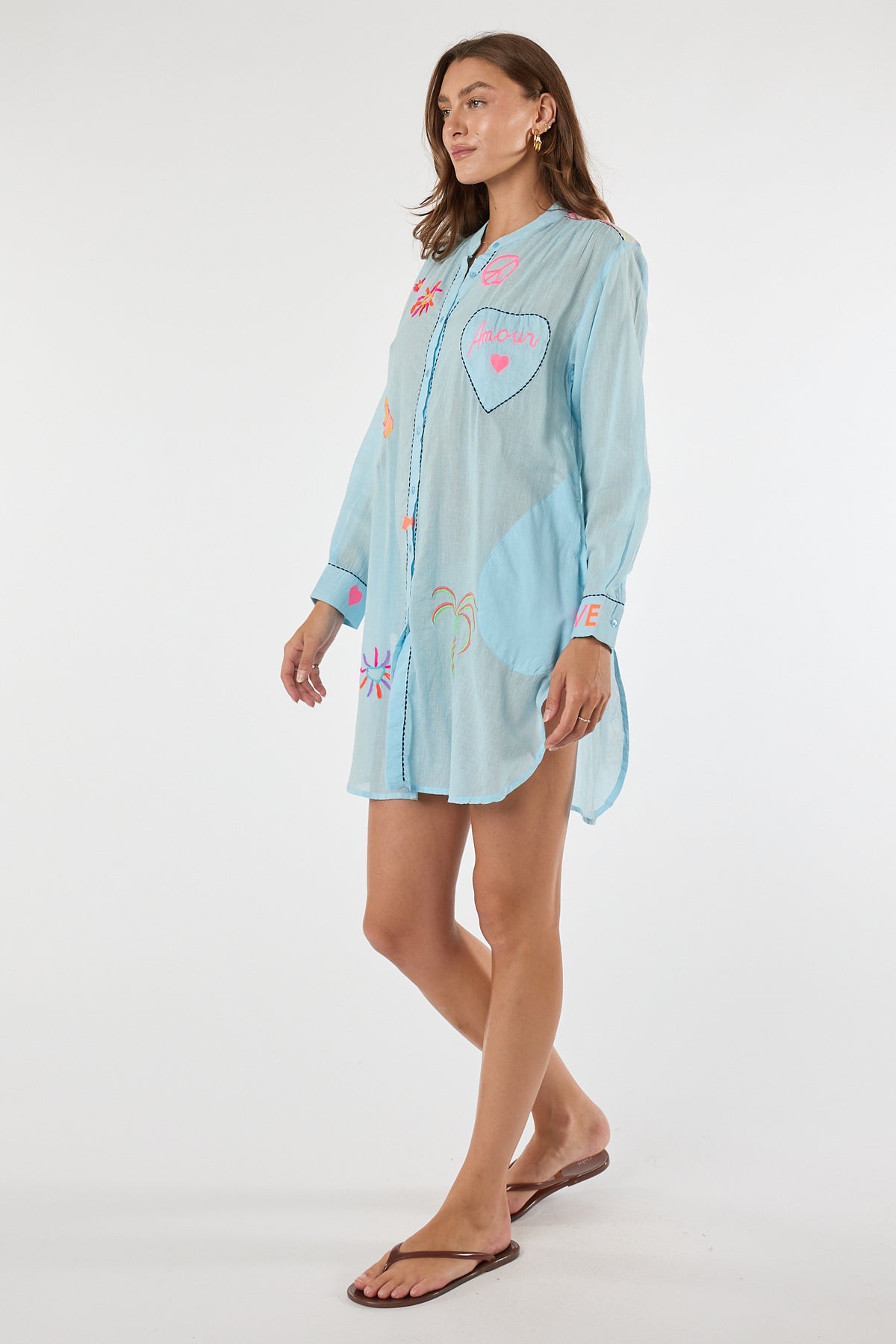 LulaLife Trixie Beach Shirtmaker Blue