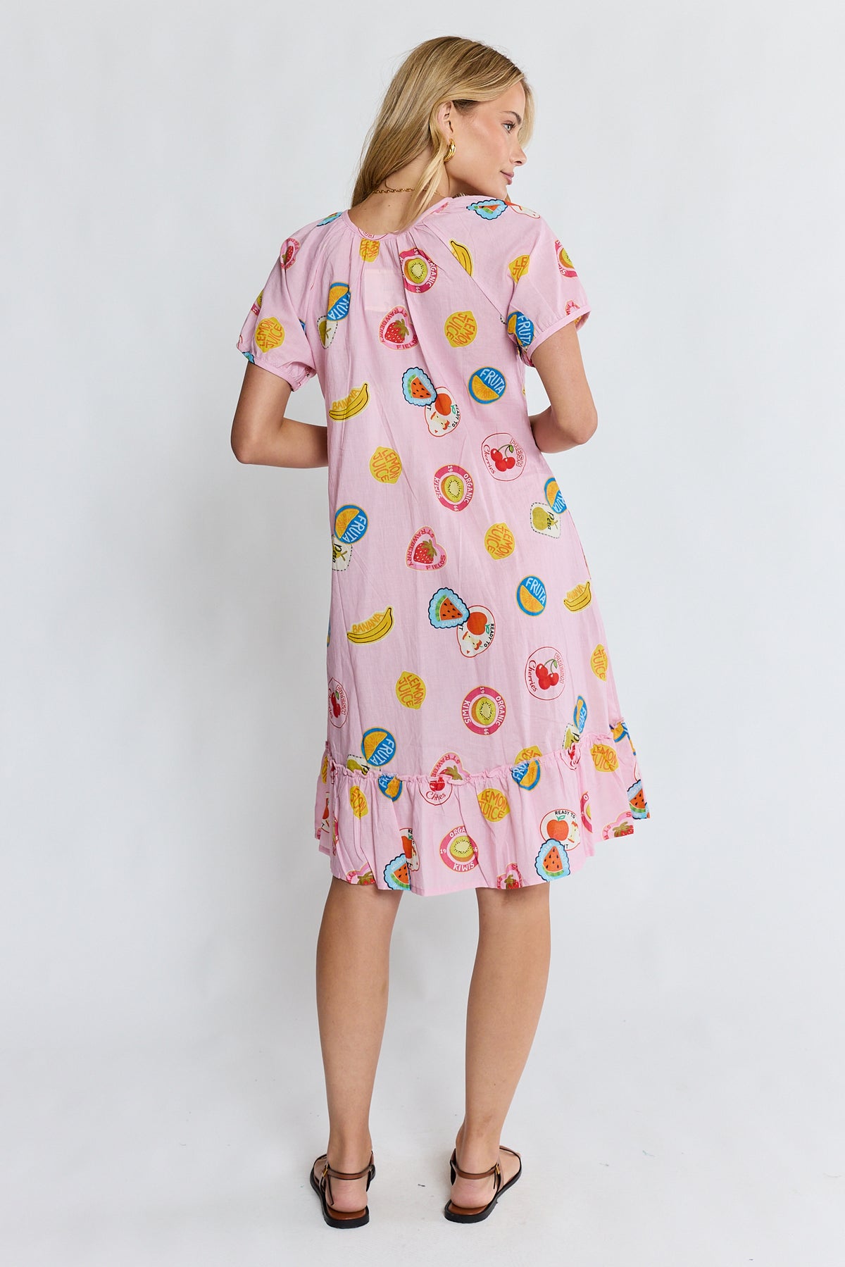 LulaLife Tutti Fruiti Dress Musk