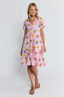 LulaLife Tutti Fruiti Dress Musk