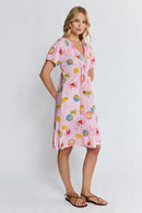 LulaLife Tutti Fruiti Dress Musk