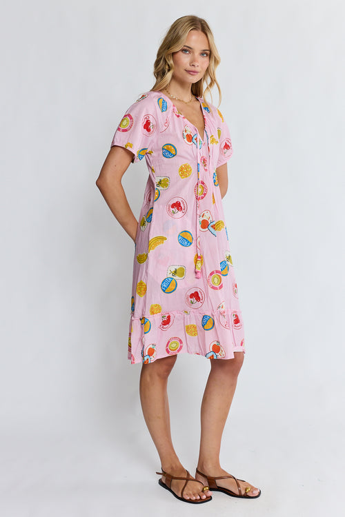 LulaLife Tutti Fruiti Dress Musk