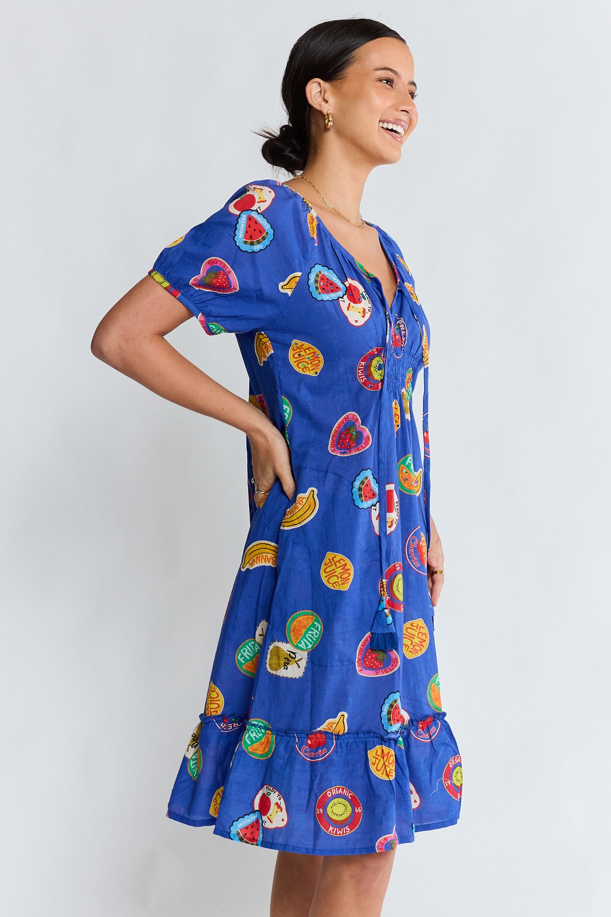 LulaLife Tutti Fruiti Dress Ocean