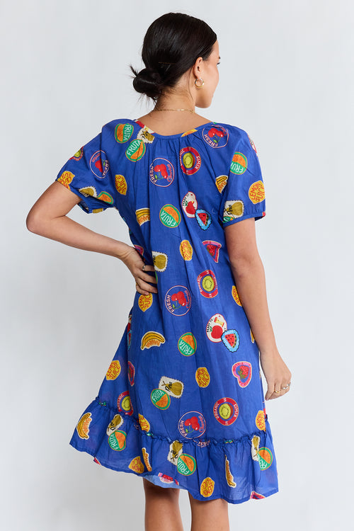 LulaLife Tutti Fruiti Dress Ocean
