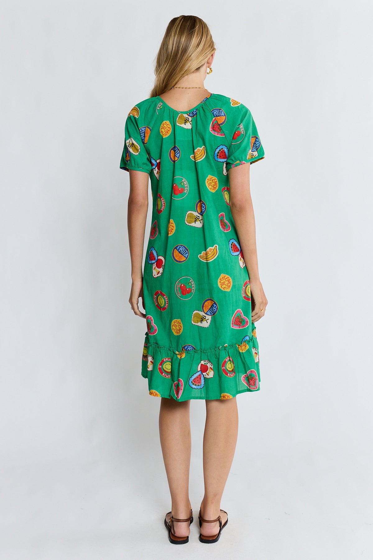LulaLife Tutti Fruiti Dress Sea