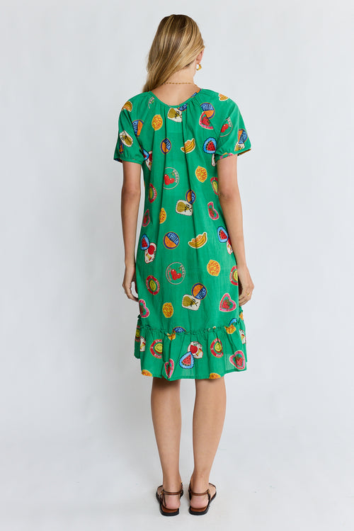 LulaLife Tutti Fruiti Dress Sea