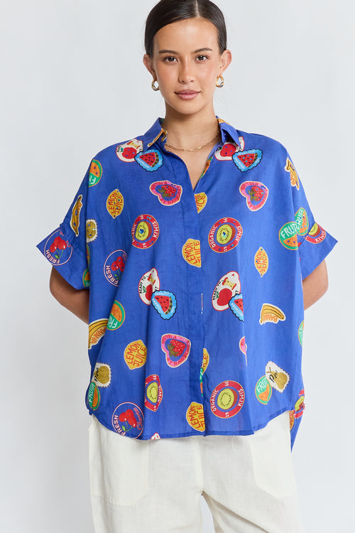 LulaLife Tutti Fruiti Shirt Ocean