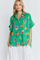 LulaLife Tutti Fruiti Shirt Sea
