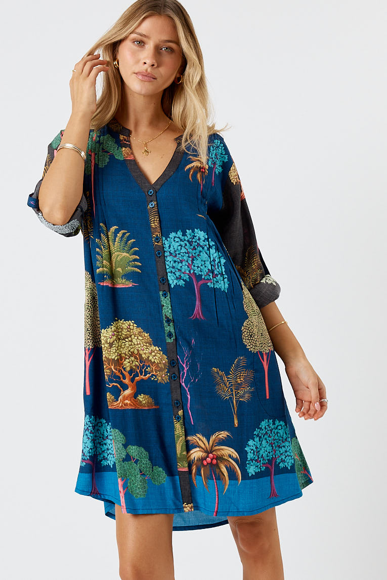 LulaLife Wanda Button Dress