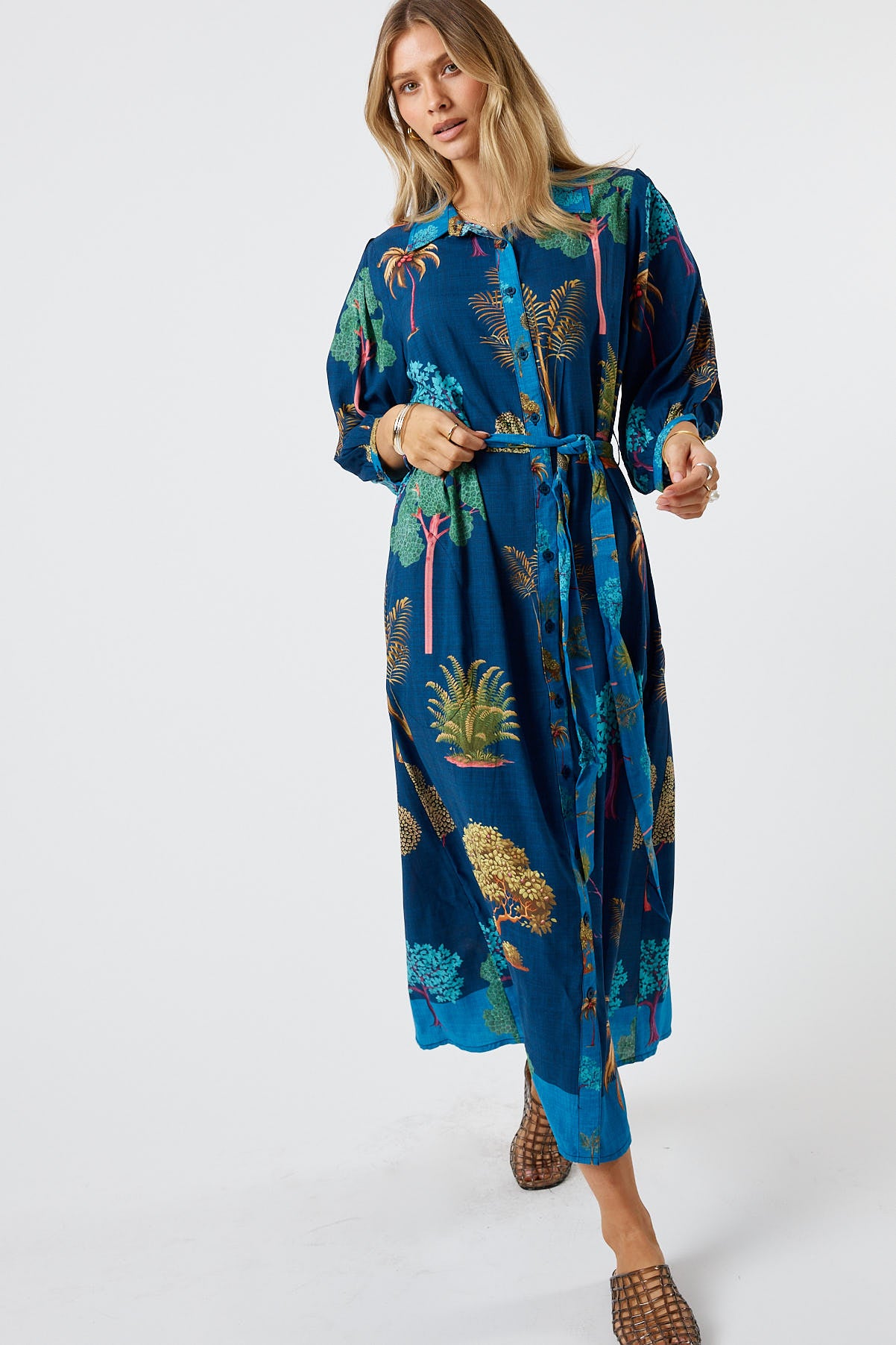 LulaLife Wanda Midi Navy