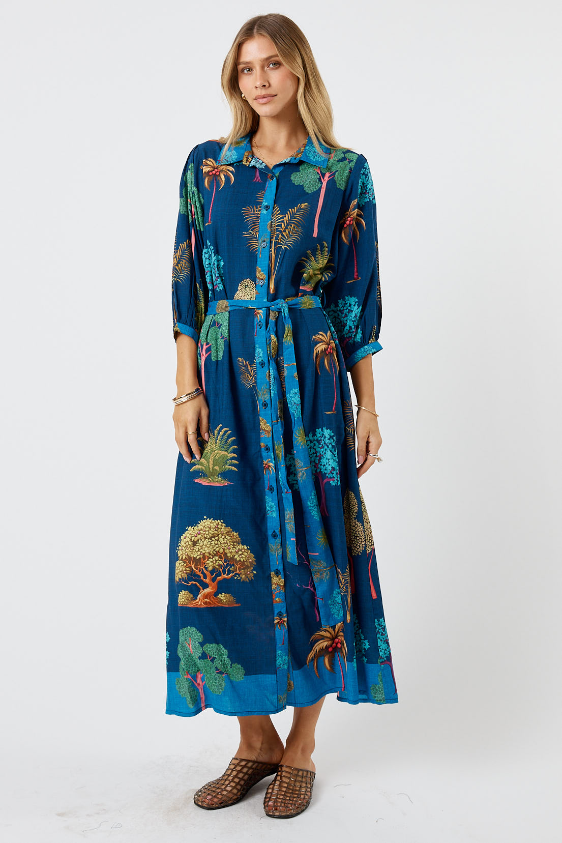 LulaLife Wanda Midi Navy