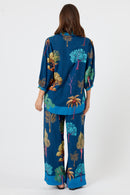 LulaLife Wanda Shirt Navy