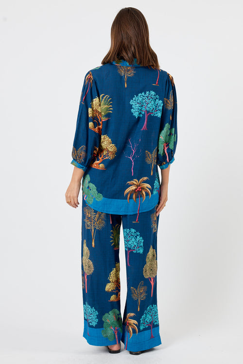 LulaLife Wanda Shirt Navy