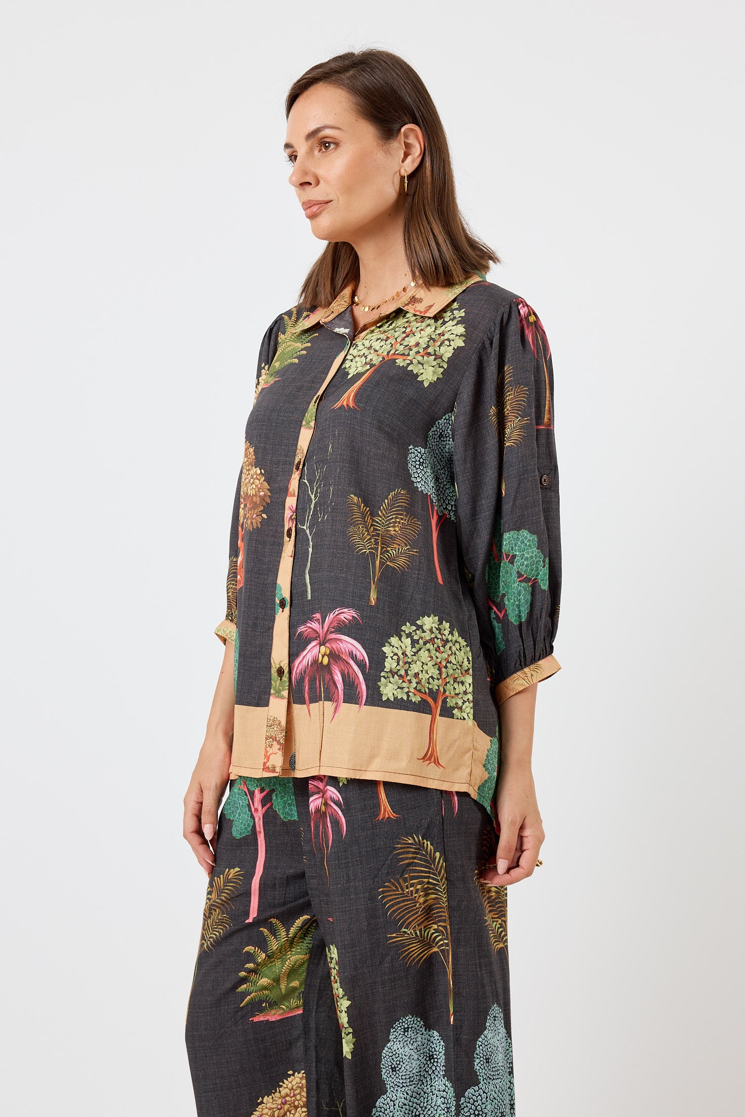 LulaLife Wanda Shirt Espresso