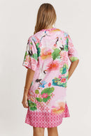 LulaLife Akiko Button Dress Orchid