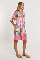 LulaLife Akiko Button Dress Orchid