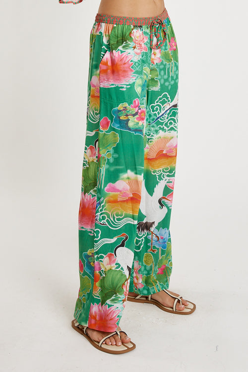 LulaLife Akiko Pant Sea