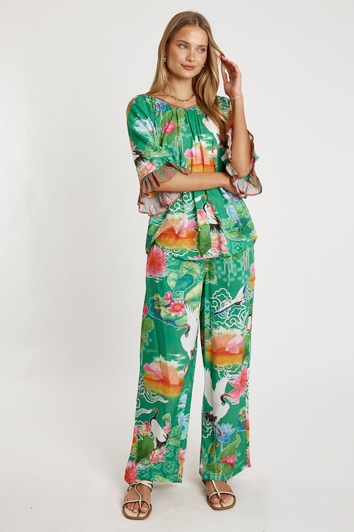 LulaLife Akiko Pant Sea