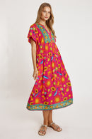 LulaLife Aliyah Midi Pink