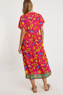 LulaLife Aliyah Midi Pink