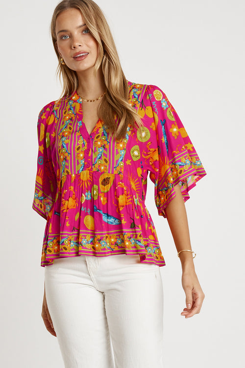 LulaLife Aliyah Top Pink
