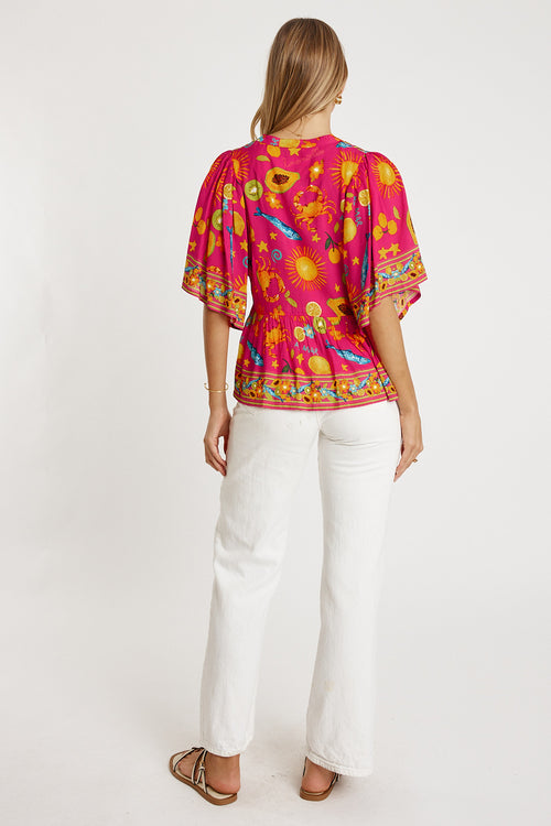 LulaLife Aliyah Top Pink