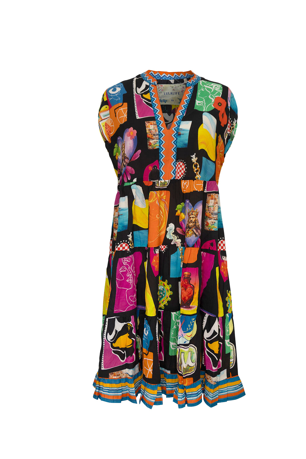 LulaLife Odette Tier Dress Black