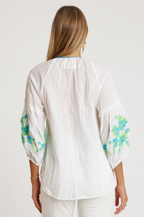LulaLife Rosalind Top White