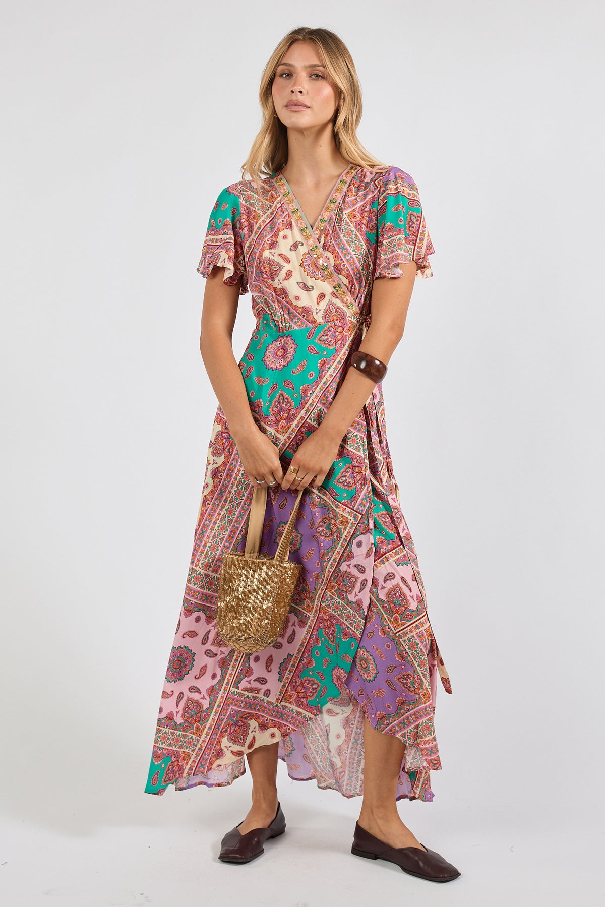 LulaSoul Algarve Wrap Dress Violet