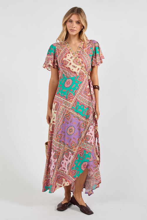 LulaSoul Algarve Wrap Dress Violet