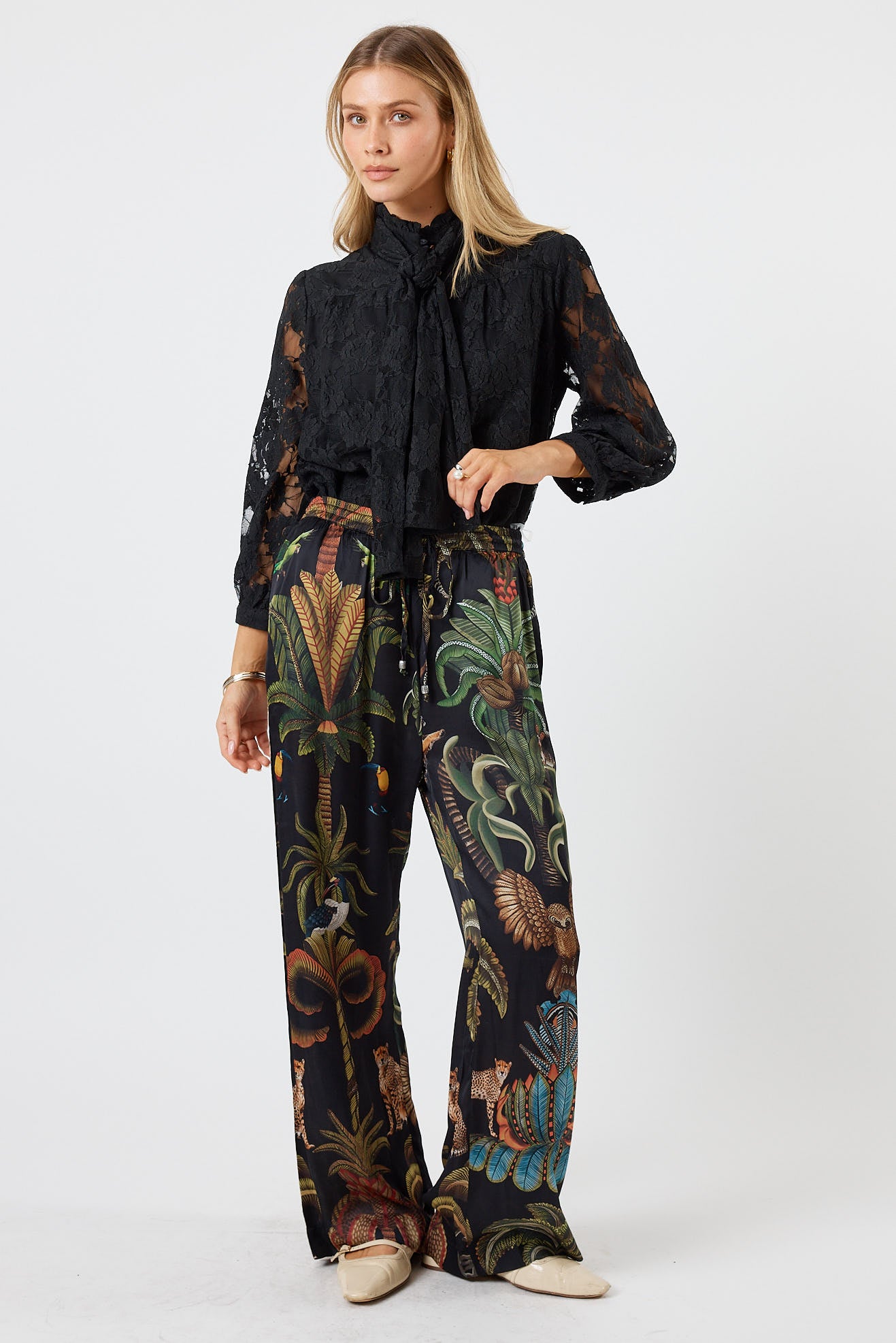 LulaSoul Cheetah Pant Black