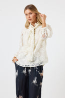 LulaSoul Chandler Lace Shirt Cream