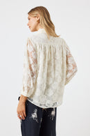 LulaSoul Chandler Lace Shirt Cream