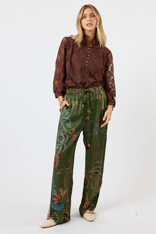 LulaSoul Chandler Lace Shirt Espresso