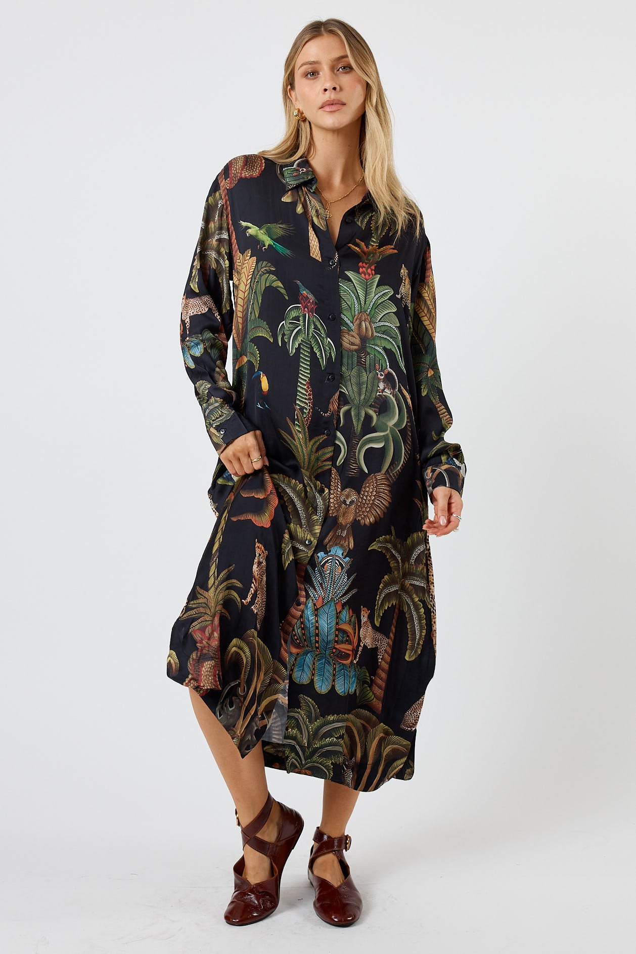 LulaSoul Cheetah Shirtmaker Black