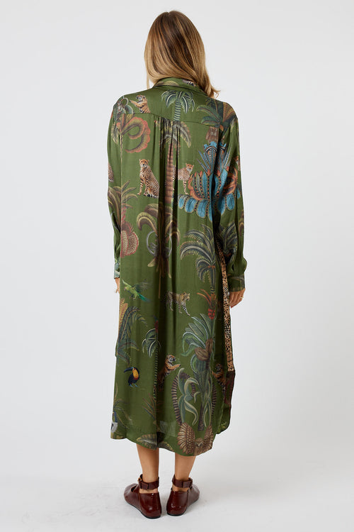 LulaSoul Cheetah Shirtmaker Olive