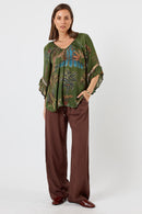 LulaSoul Cheetah Top Olive
