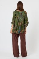 LulaSoul Cheetah Top Olive