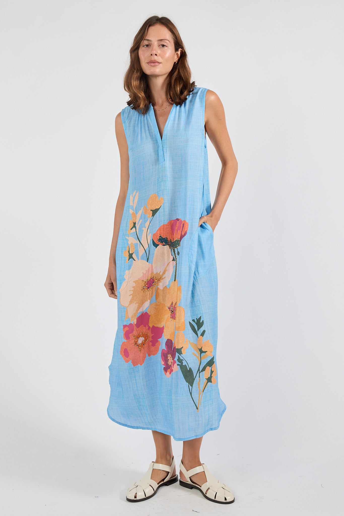 PRE SALE | LulaSoul Hana Sleeveless Maxi Indigo