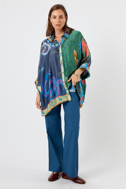 LulaSoul Kamloops Kaftan Top Multi