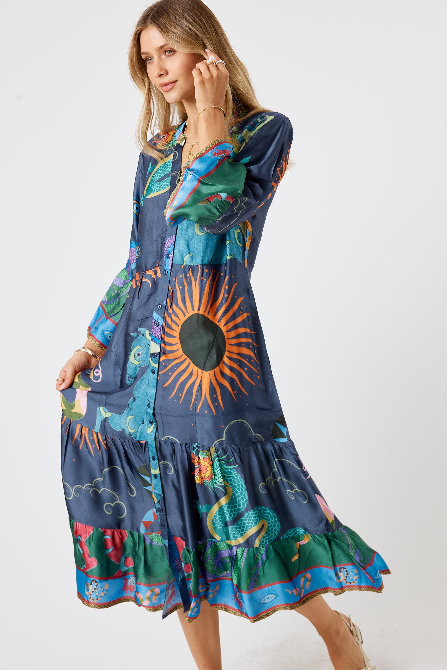 LulaSoul Kamloops Midi Navy