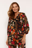 Lulasoul Mirabella Cropped Top Black