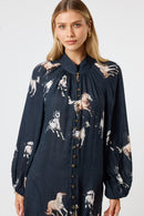 LulaSoul Mustang Button Midi Licorice