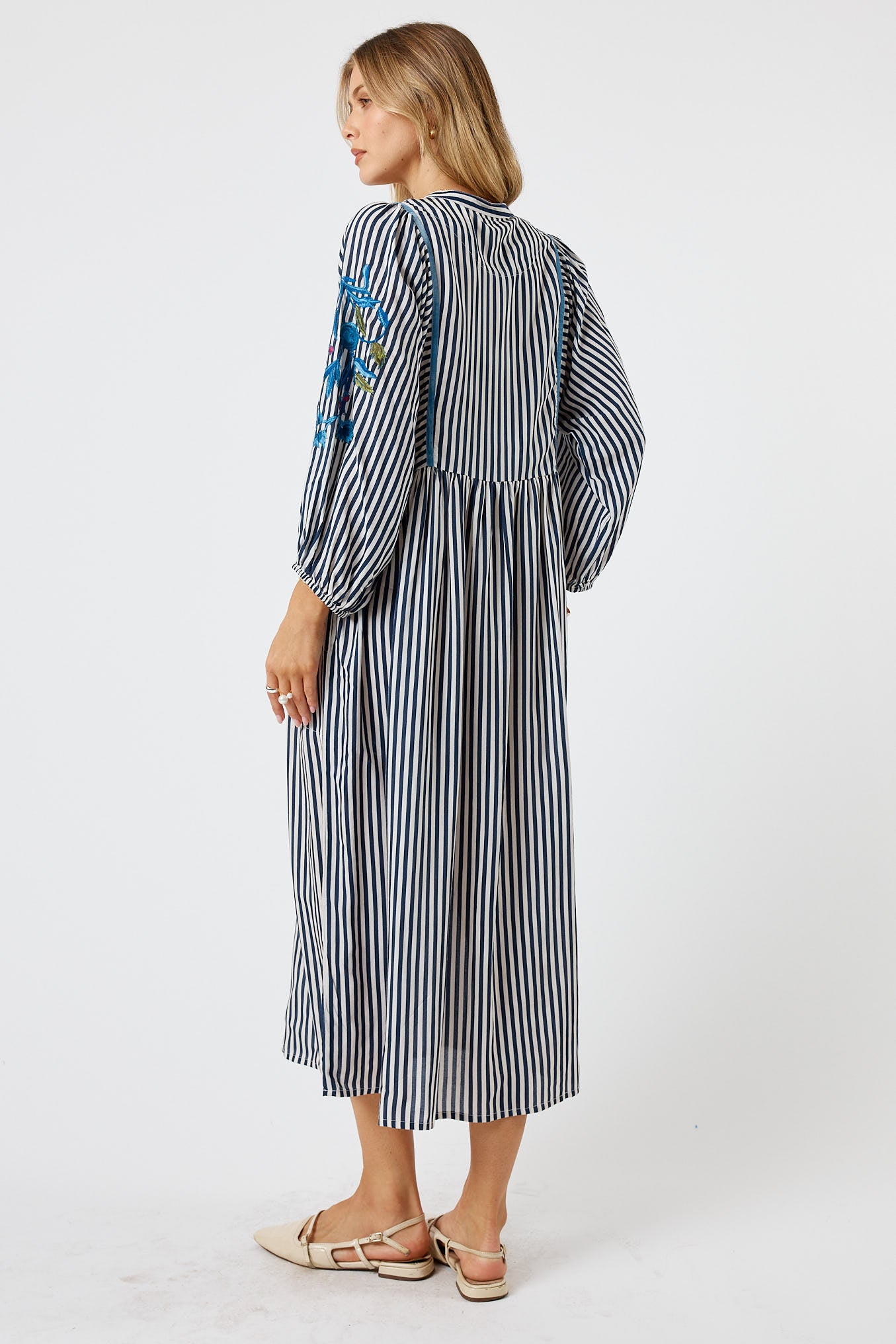 LulaSoul Ontario Midi Navy Stripe
