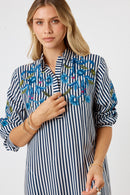 LulaSoul Ontario Shirtmaker Navy Stripe