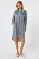 LulaSoul Ontario Shirtmaker Navy Stripe