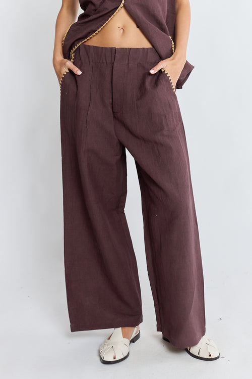 PRE SALE | LulaSoul Reine Pant Espresso
